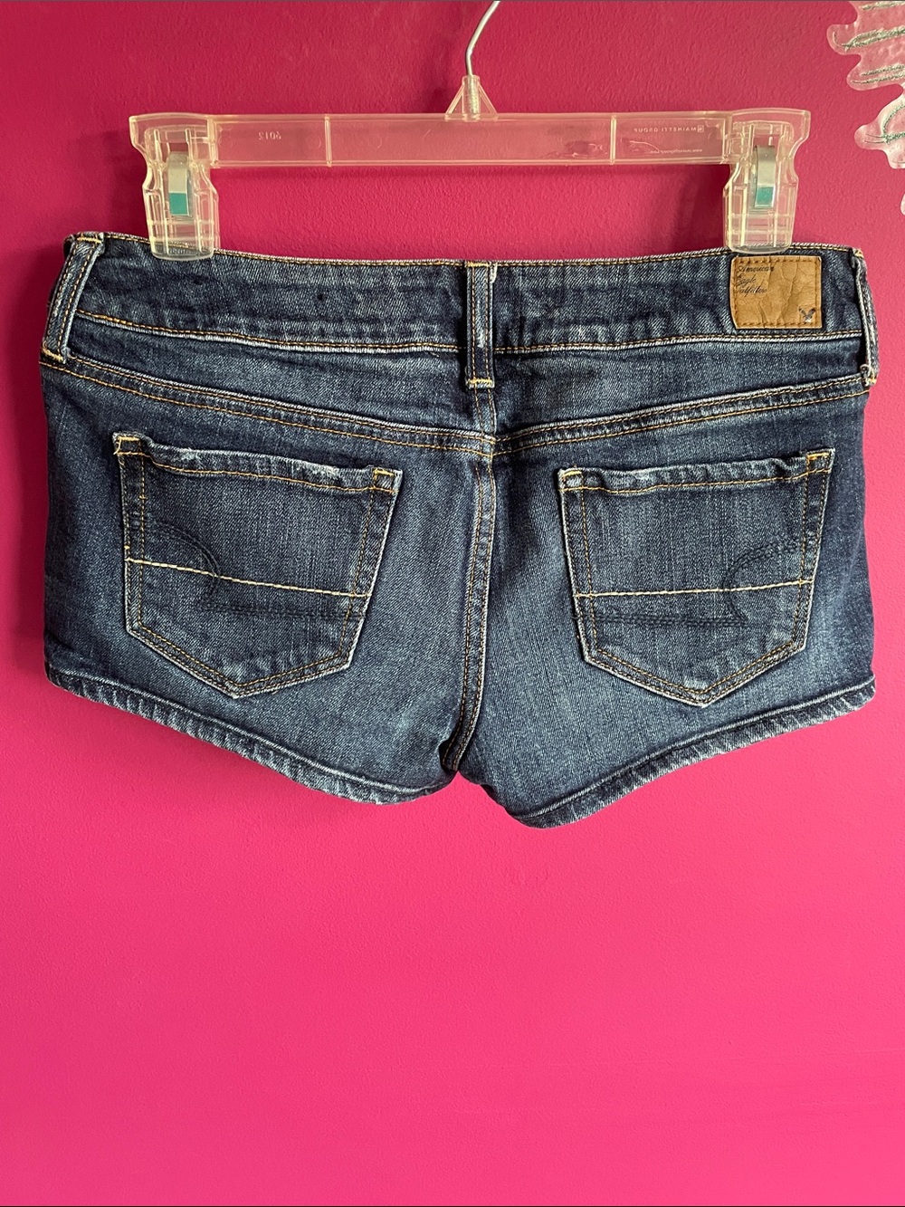 American Eagle Outfitters Dark Blue Denim Women’s Shorts - Picture 2 of 8